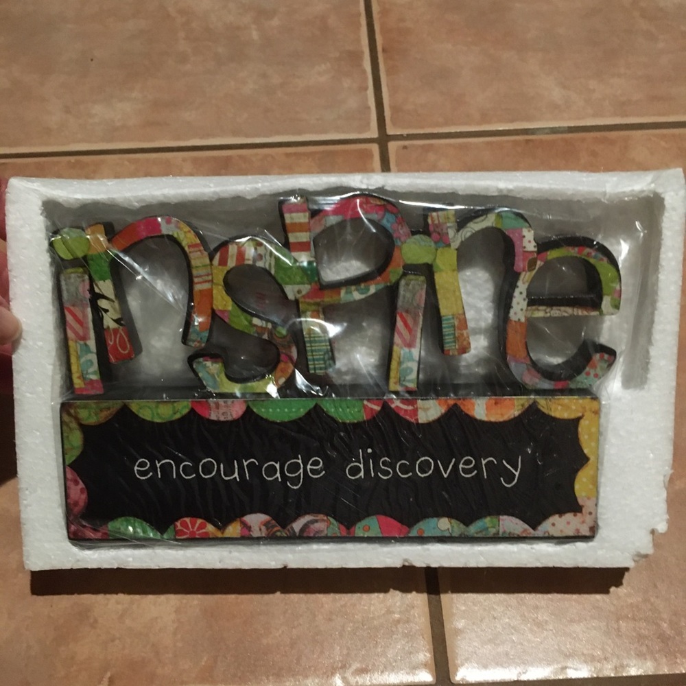 Inspire - Colorful Devotions plaque - NWT Teacher
